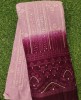 Multi Color Lakhnavi Fabric With Color Panel Lakhnavi Work