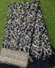 Black Net Fabric With Net Wok