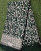 Dark Green Net Fabric With Net Wok