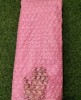 Pink Net Fabric With Net Wok