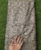 Grey Net Fabric With Net Wok