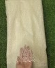 Cream Net Fabric With Net Wok
