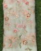 Light Green Net Fabric With Net Multi Work