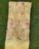 Light Yellow Net Fabric With Net Multi Work