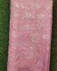 Lustry Pink Organza Fabric With Organza Work
