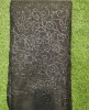 Black Organza Fabric With Organza Work