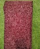 Marvelous Magenta Organza Fabric With Organza Work