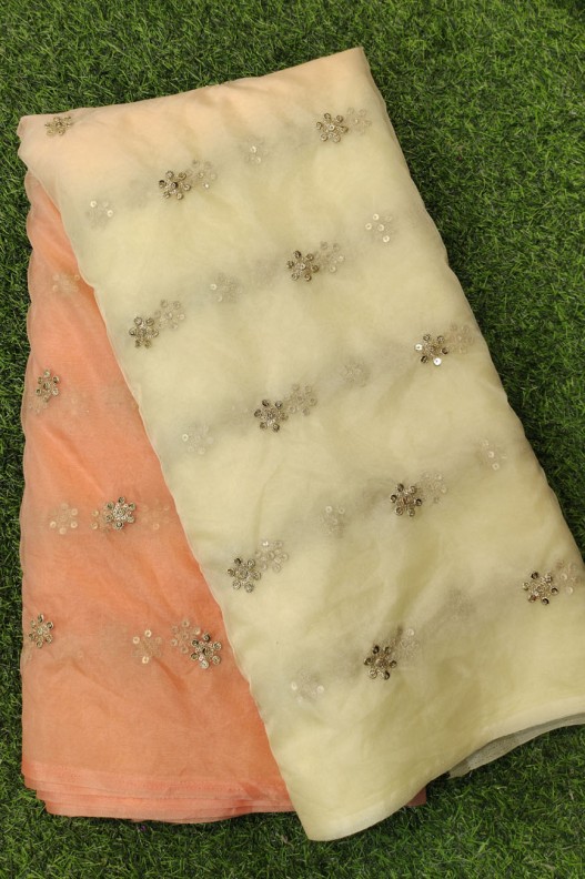 Multi Color Organza With Astonishing Organza Butti Work