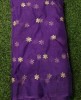 Decent Violet Organza Fabric With Organza Butti Work