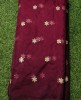 EyeCatching Purple Organza Fabric With Organza Butti Work