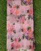 Eyecatching Blush Pink Orangza With Organza Print