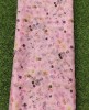 Pale Pink Organza With Water Organza Print