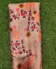 Astonishing Apricot Satin Fabric With Modal Print