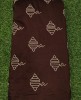 Brown Silk Fabric With Decent Silk Work