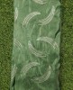 Shiny Dark Green Silk Fabric With Silk Work