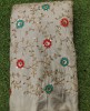 Graftyfying Grey Fabric With Silk Work