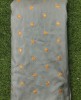 Grey Silk Fabric With Eyecatching Silk Work