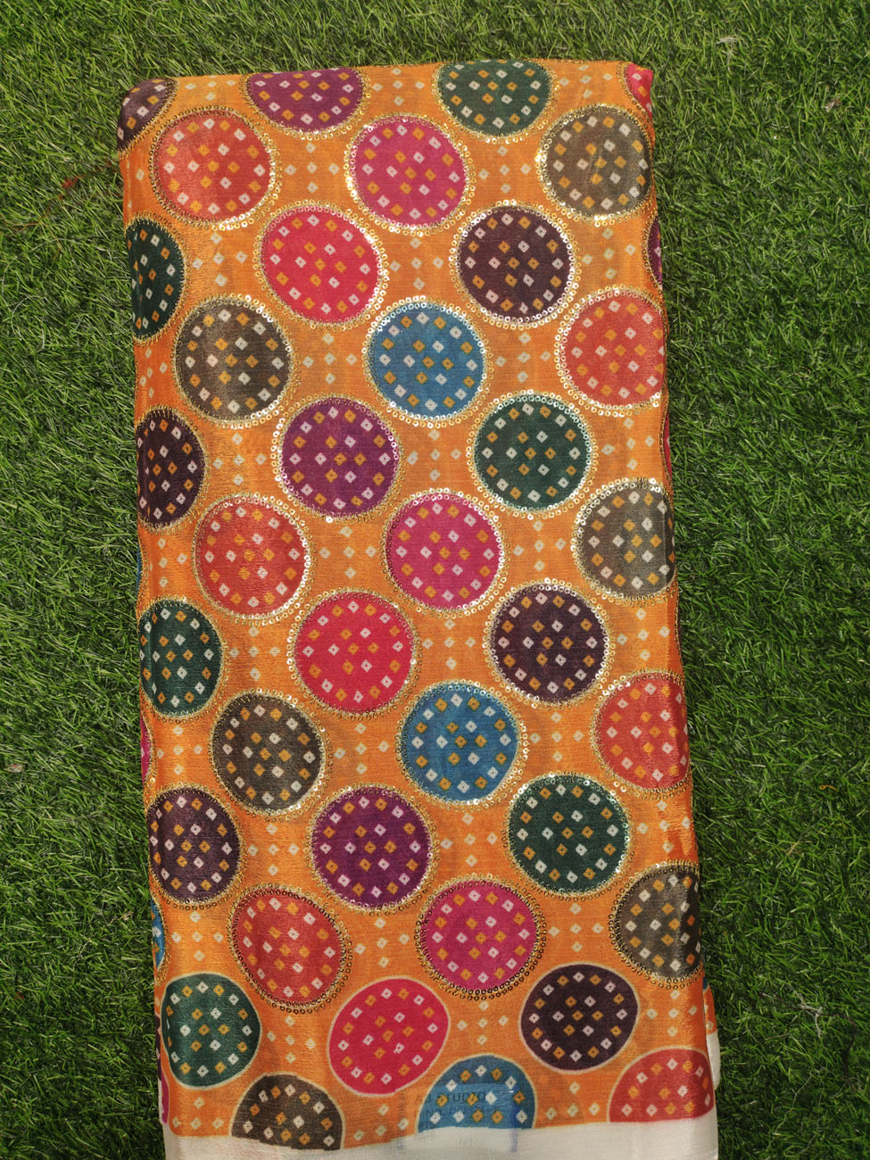 Pure Chiffon Chinnon Printed Work Fabric